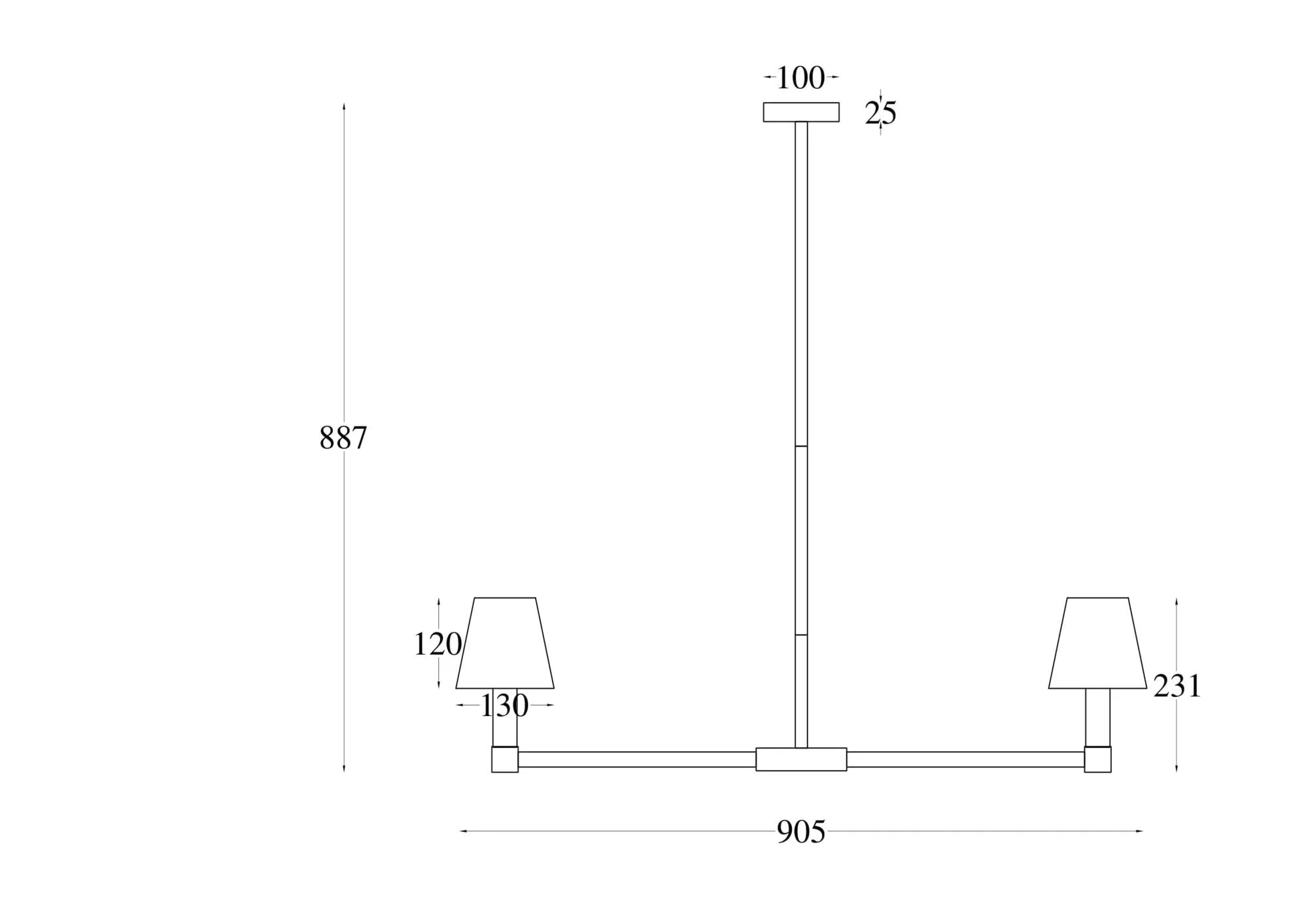 картинка Подвесной светильник Maytoni MOD104PL-09B