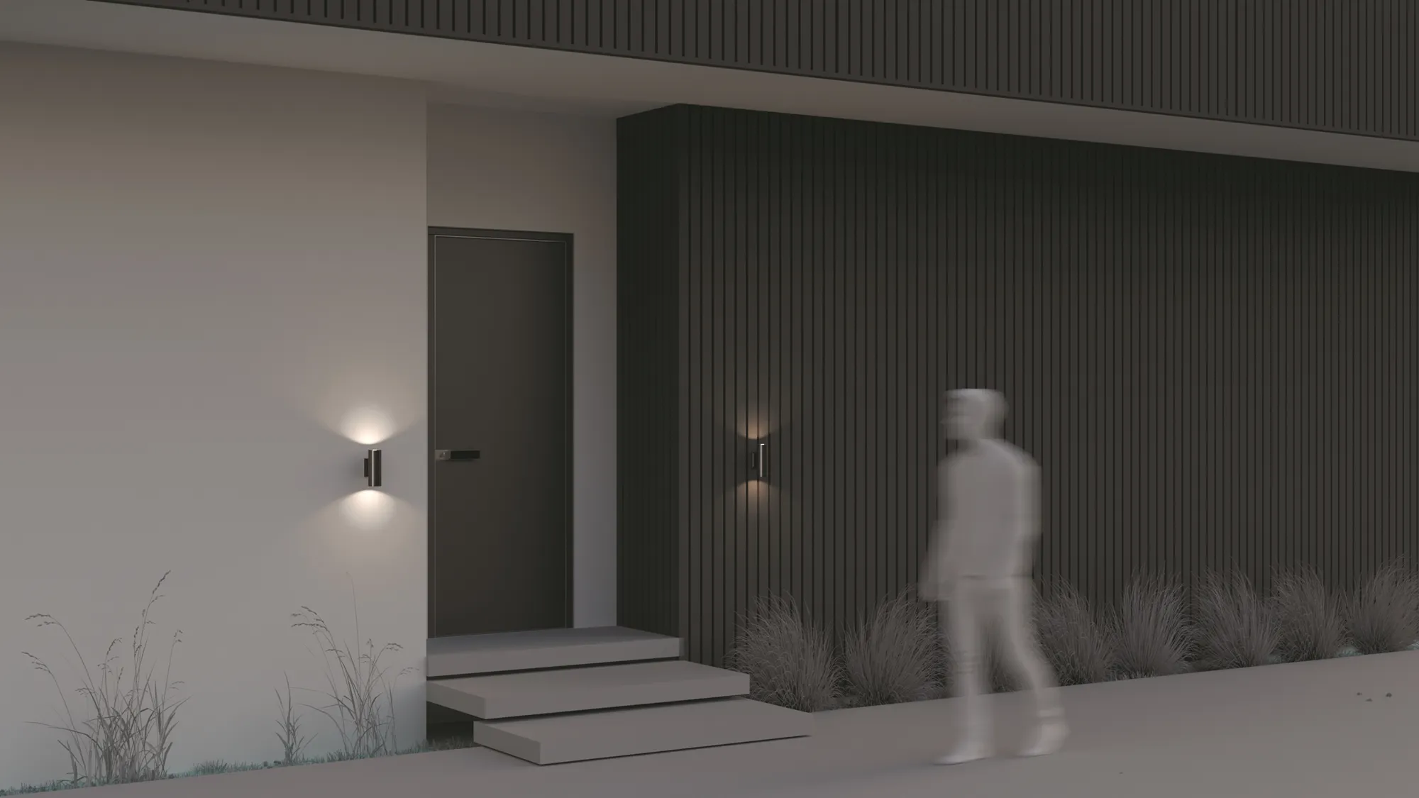 картинка Настенный светильник (бра) Outdoor O574WL-02B