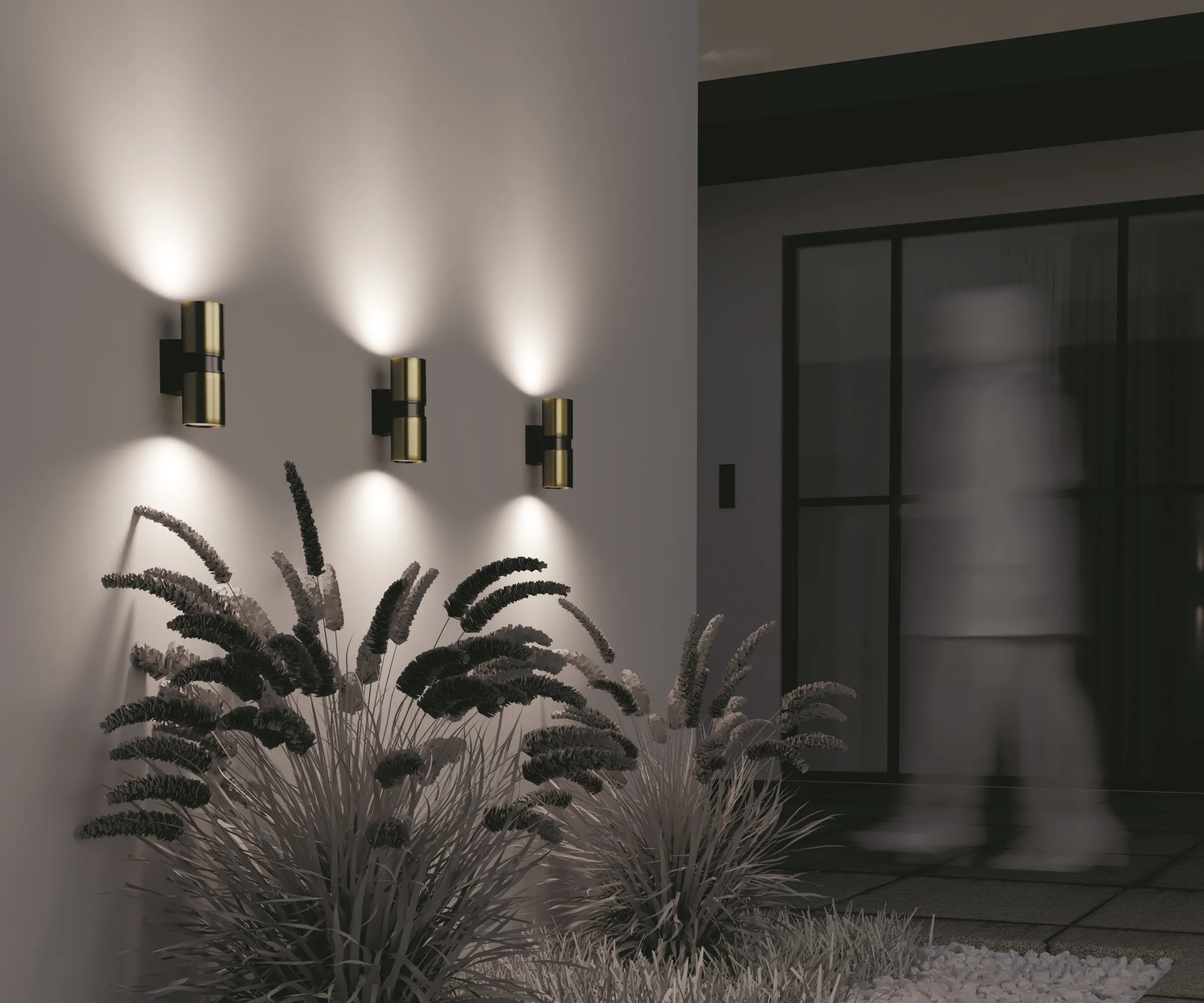 картинка Настенный светильник (бра) Outdoor O582WL-02BS