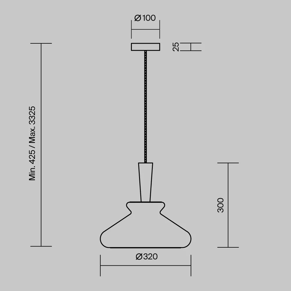 картинка Подвесной светильник Maytoni MOD405PL-01W