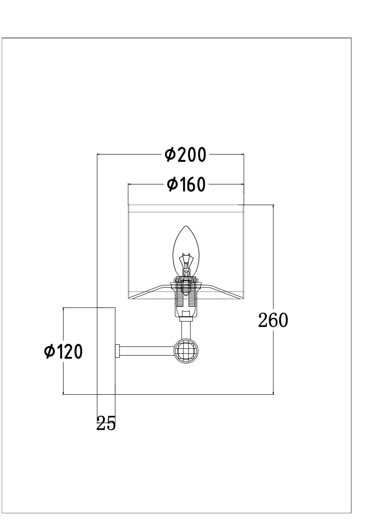 картинка Настенный светильник (бра) Maytoni MOD088WL-01BS