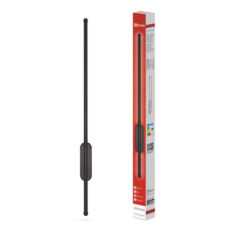 картинка Светильник светодиодный ESTETIKA LUV-80B-40BL 15Вт 230В 4000K 1050Лм 800х50x25 черный IN HOME