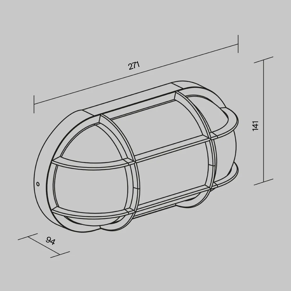 картинка Настенный светильник (бра) Outdoor O449WL-01GF1