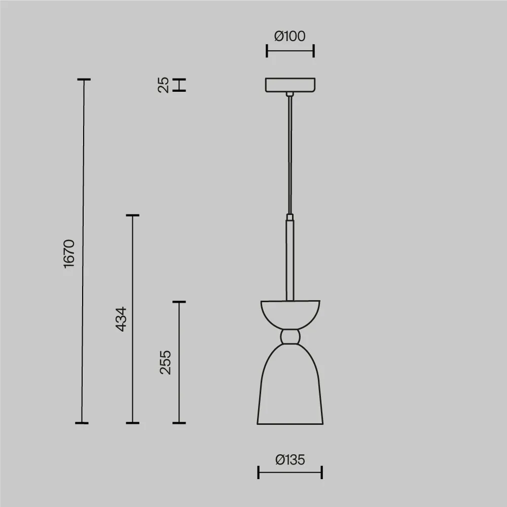 картинка Подвесной светильник Maytoni MOD113PL-01W