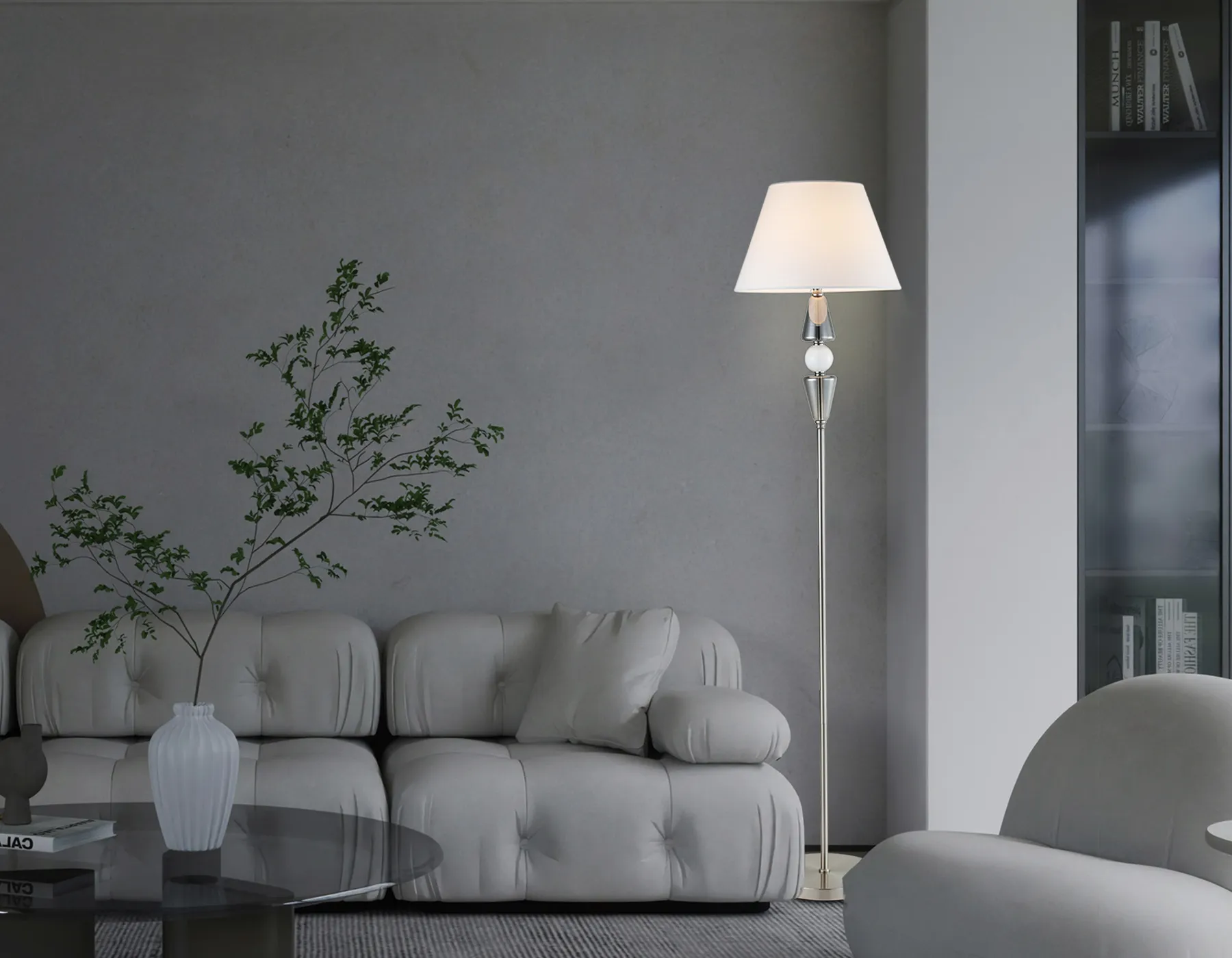 картинка Напольный светильник с абажуром