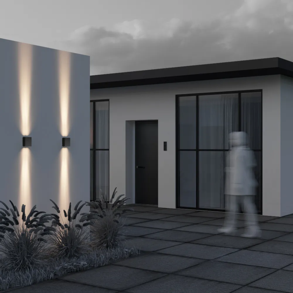 картинка Настенный светильник (бра) Outdoor O570WL-L20B3K