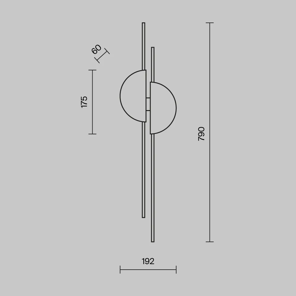 картинка Настенный светильник (бра) Maytoni MOD179WL-L22W4K