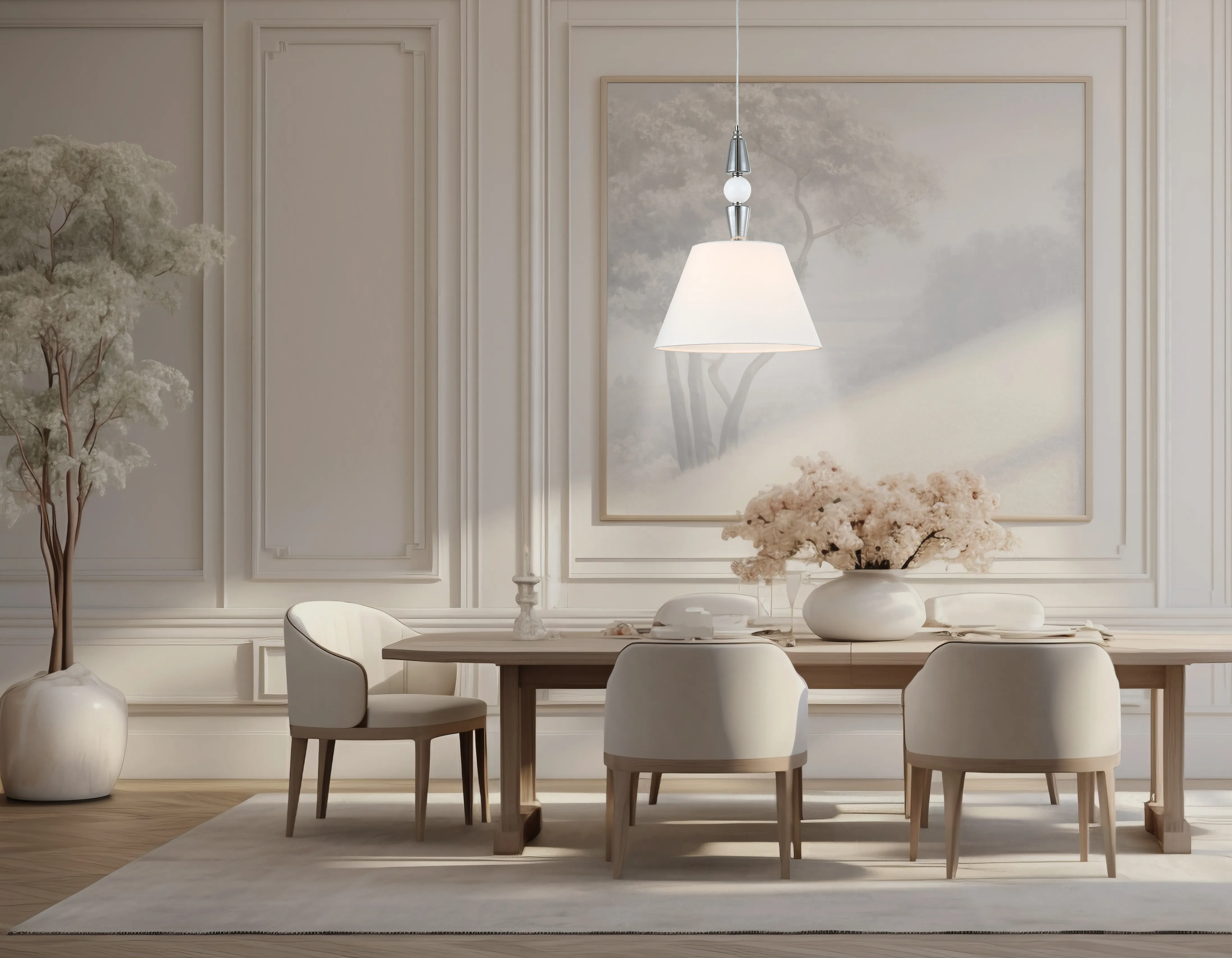 картинка Подвесная люстра с абажуром