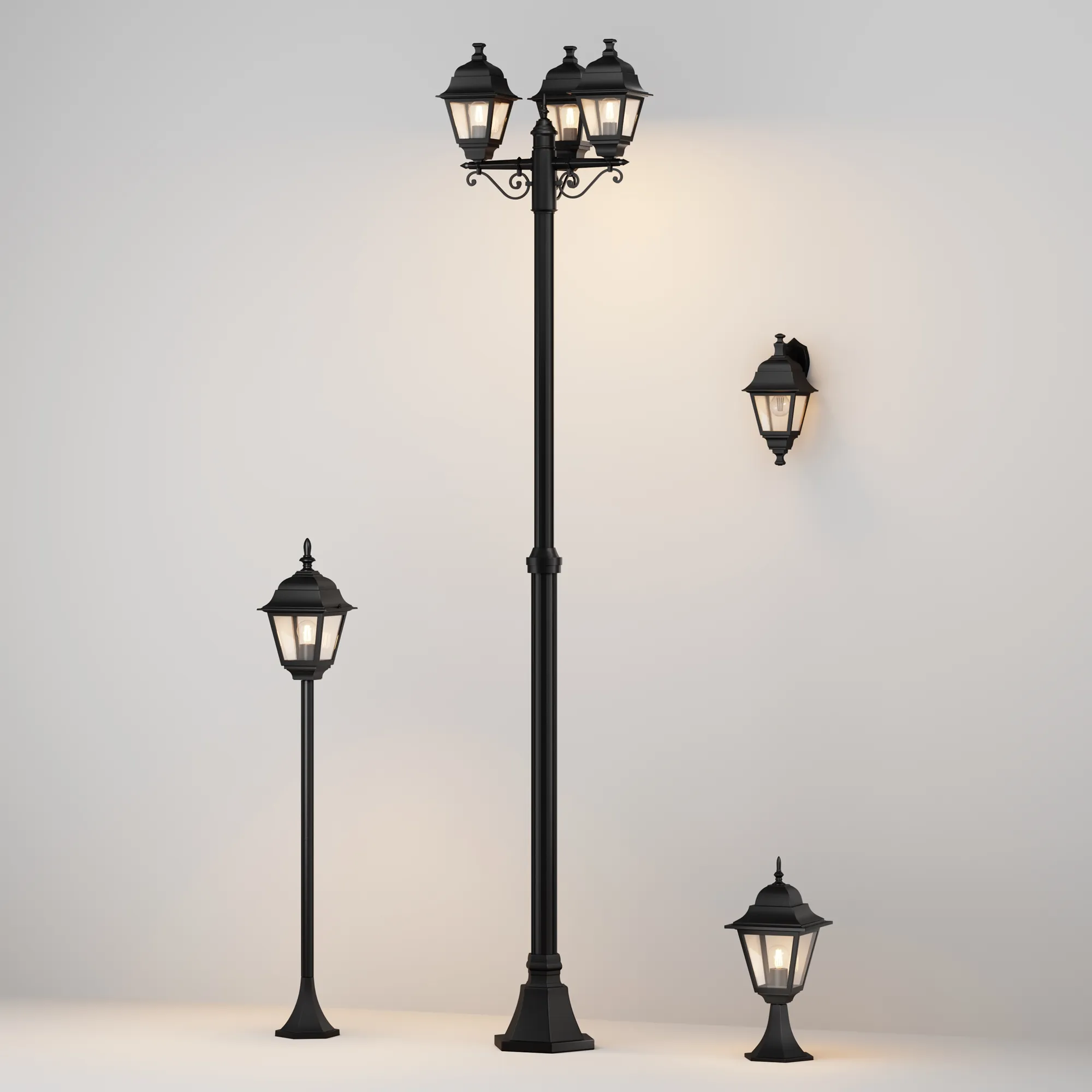 картинка Настенный светильник (бра) Outdoor O003WL-01B