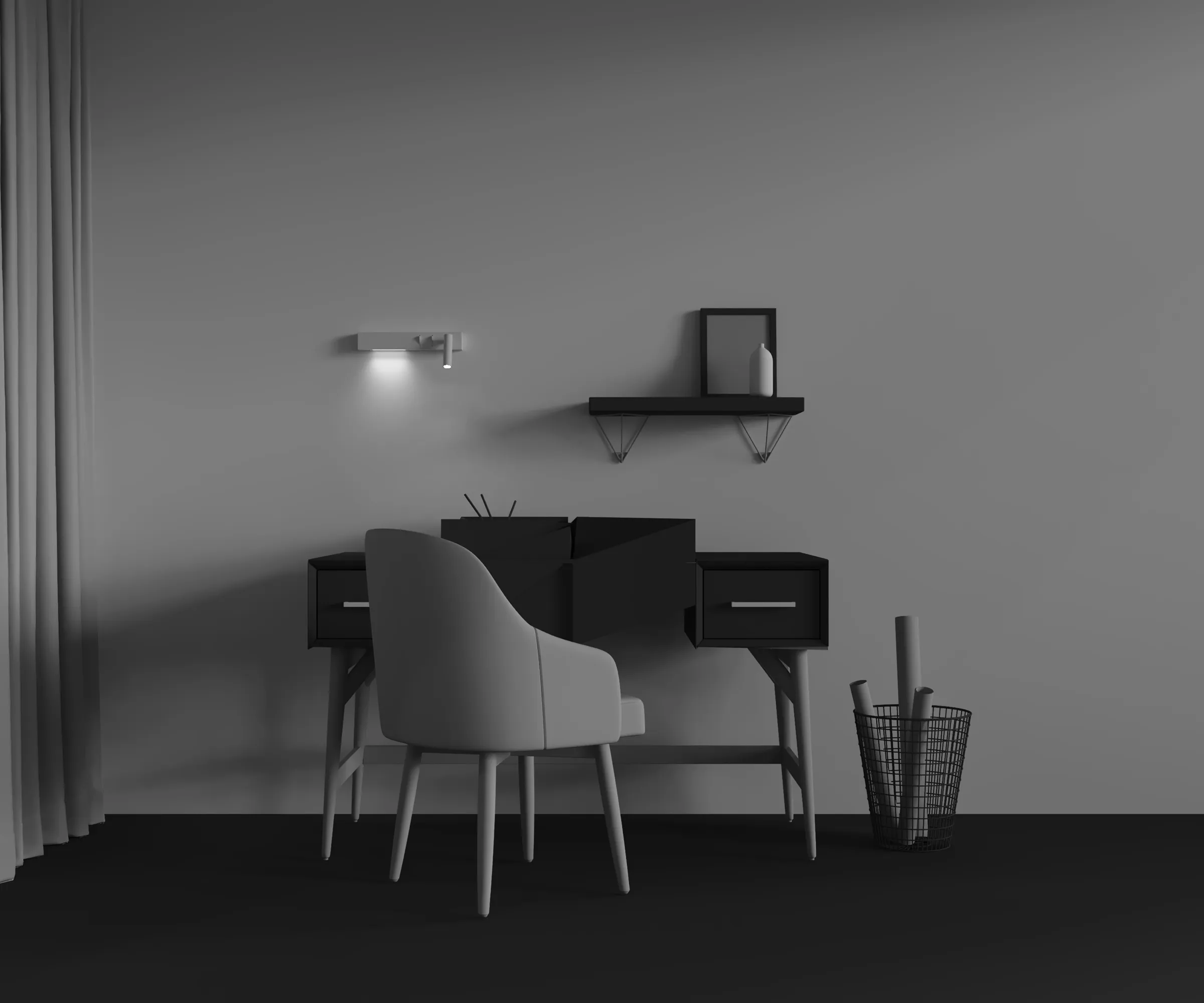 картинка Настенный светильник (бра) Technical C031WL-L8W3K1