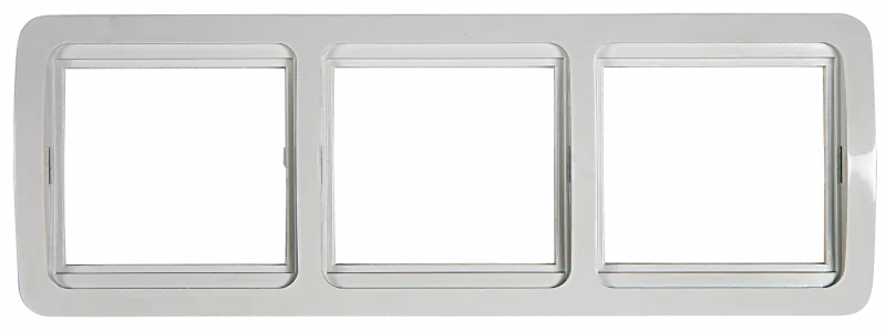 картинка Рамка тройная горизонтальная CLASSICO белая 2303H IN HOME