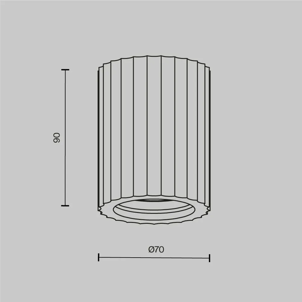 картинка Потолочный светильник Technical C121CL-GU10-W