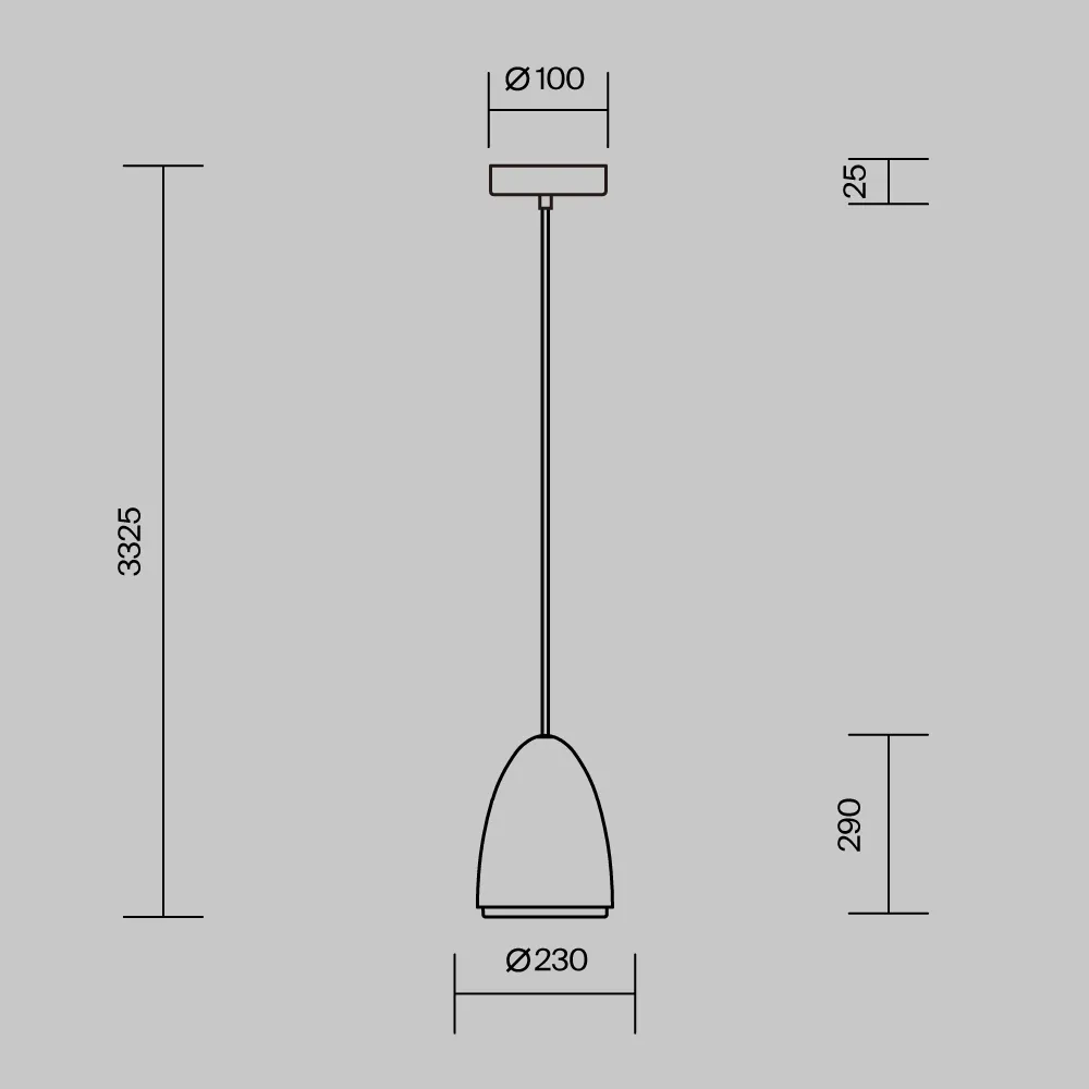 картинка Подвесной светильник Maytoni MOD430PL-01CM