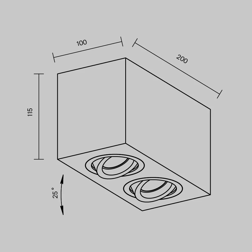 картинка Потолочный светильник Technical C017CL-02W