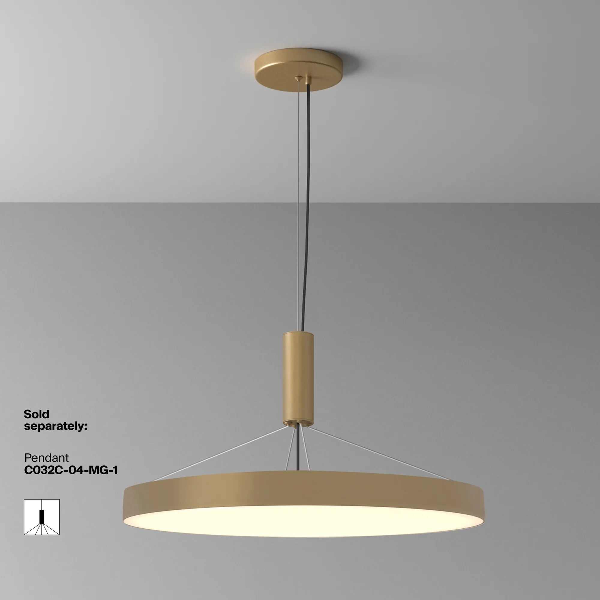 картинка Потолочный светильник Technical C032CL-90W3K-RD-MG