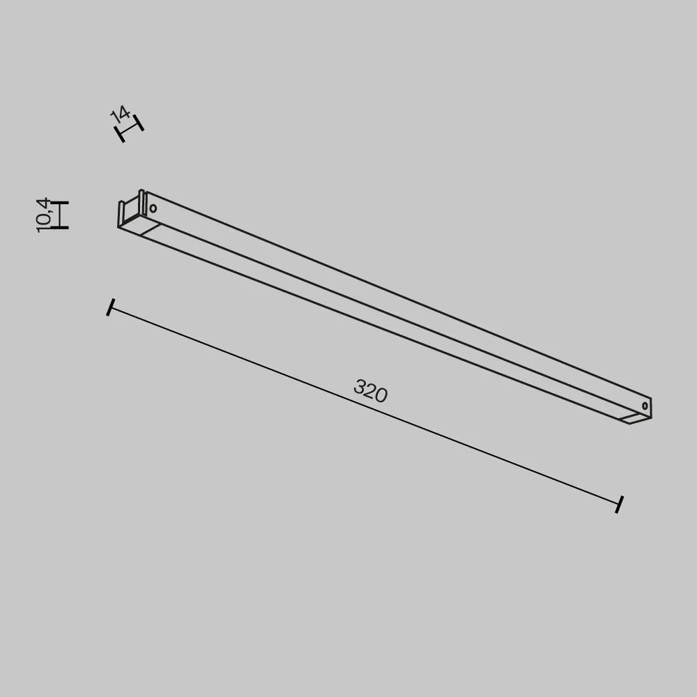 картинка Трековый светильник Technical TR173-1-8WTW-B