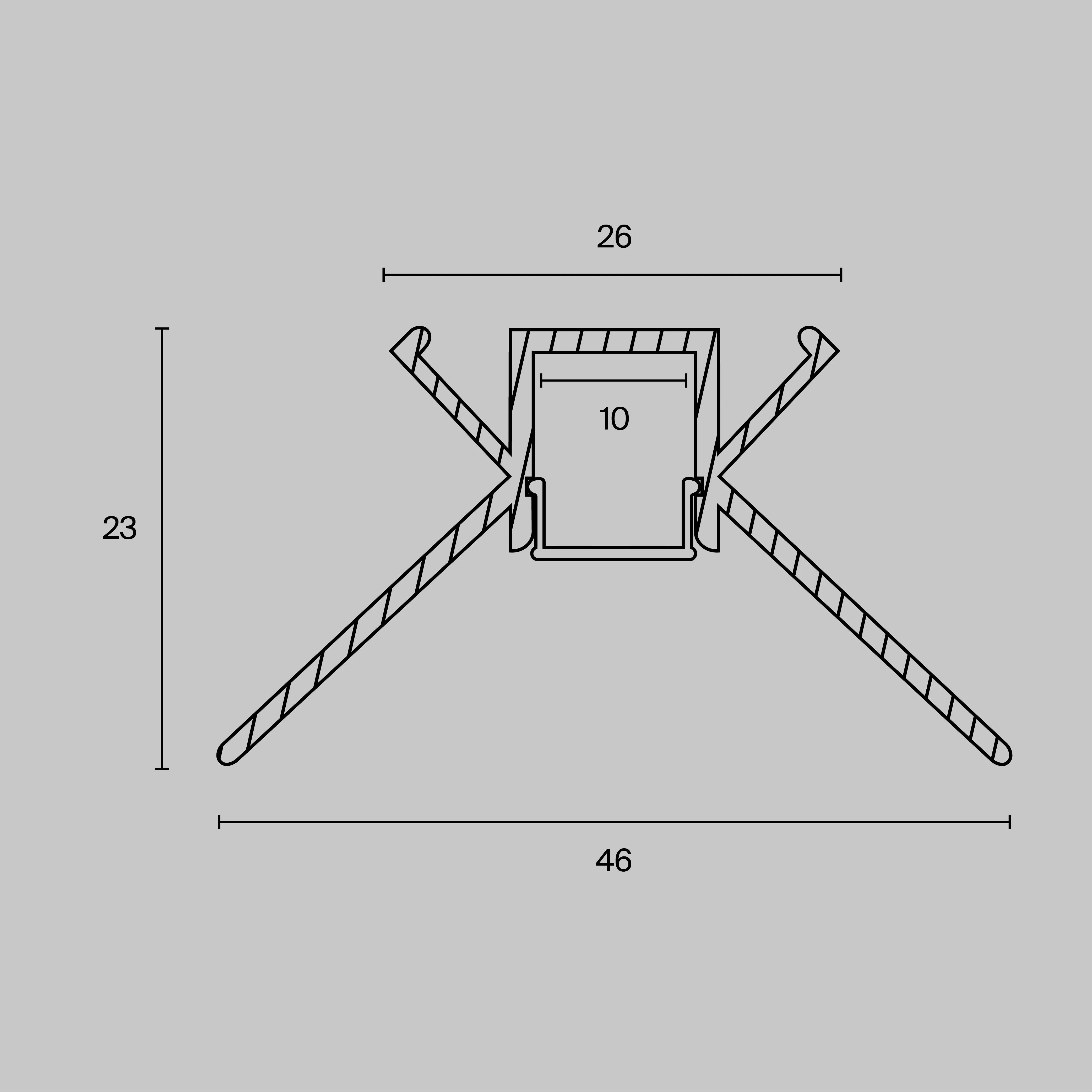картинка Профиль Led Strip ALM-4623-S-2M