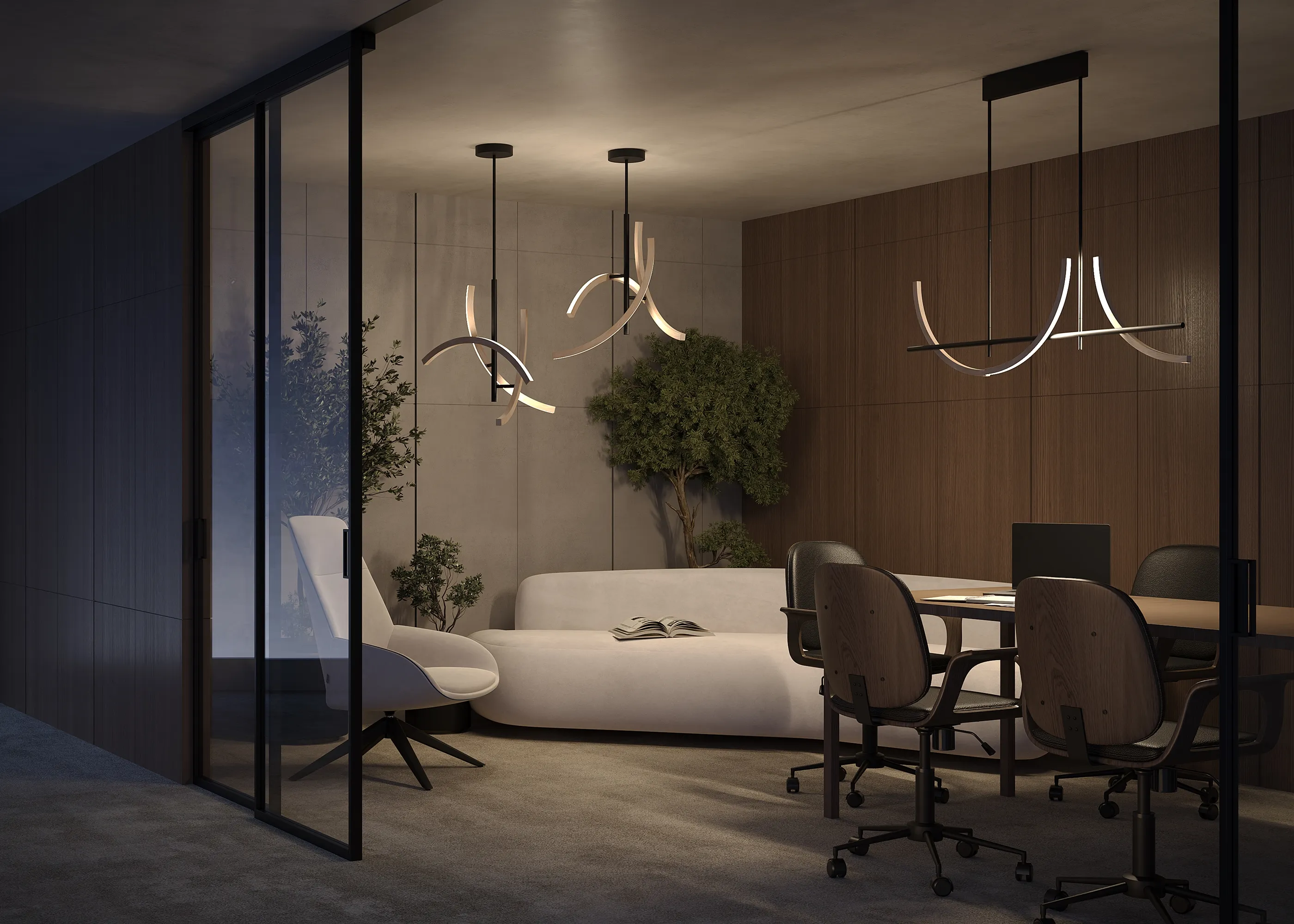 картинка Подвесной светильник Maytoni MOD428PL-L27BK