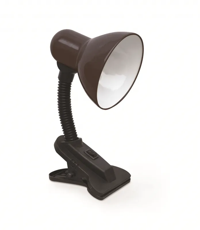 картинка Светильник настольный под лампу на прищепке СНП 21Ч-E27 230В ЧЕРНЫЙ (с подвесом) IN HOME