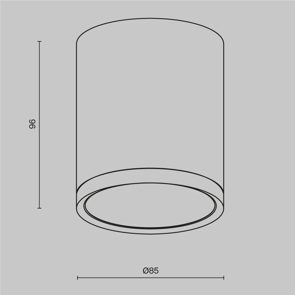 картинка Потолочный светильник Technical C086CM-GX53-MRD-BG