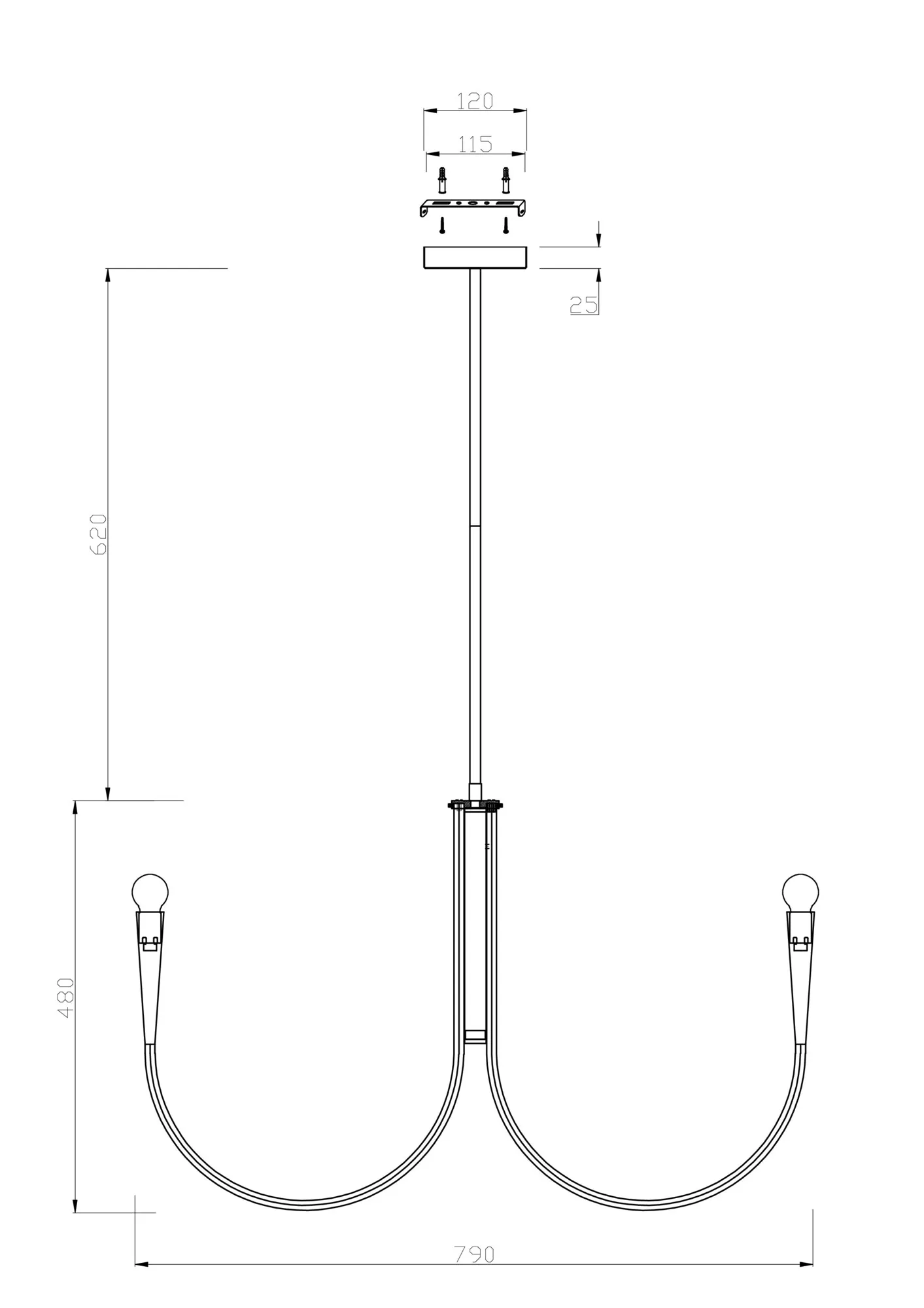 картинка Подвесной светильник Freya FR5253PL-08N