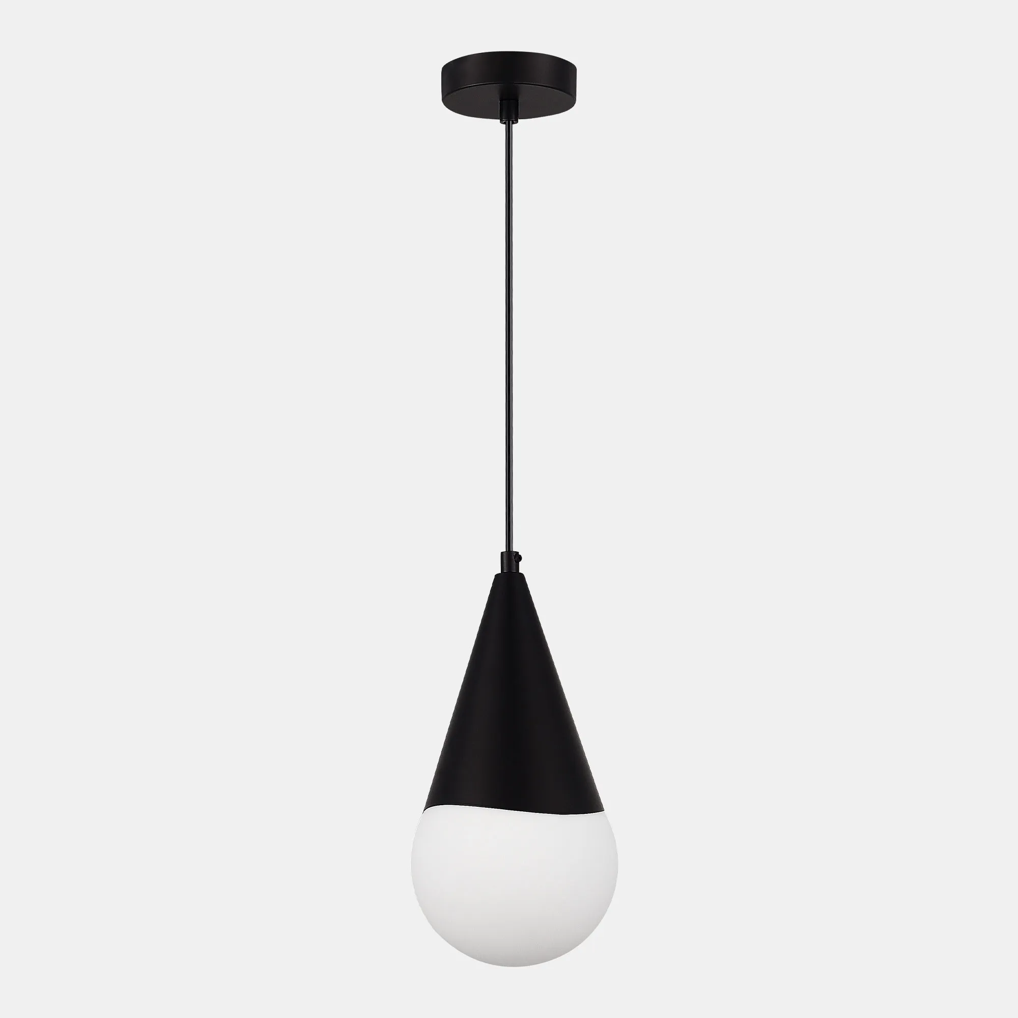 картинка SLE1197-403-01 Светильник подвесной Черный/Белый E27 1*40W