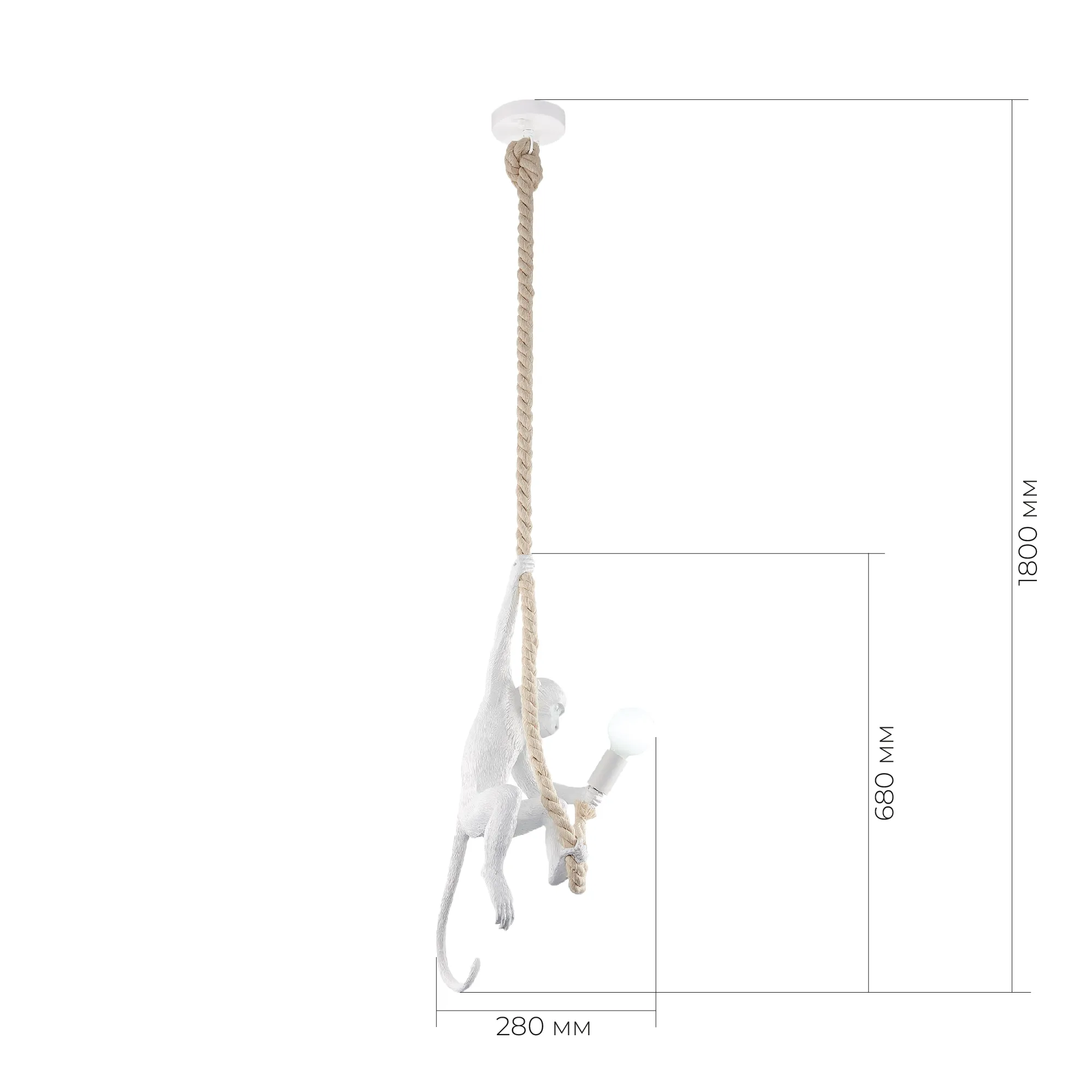 картинка SLE115103-01 Подвес Белый E27 1*60W