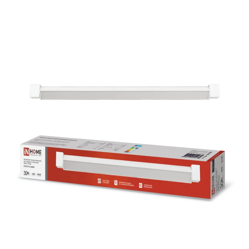 картинка Светильник трековый линейный светодиодный поворотный LTR-01R-TL 3040W 30Вт 4000К 475мм 120 градусов белый серии TOP-LINE IN HOME