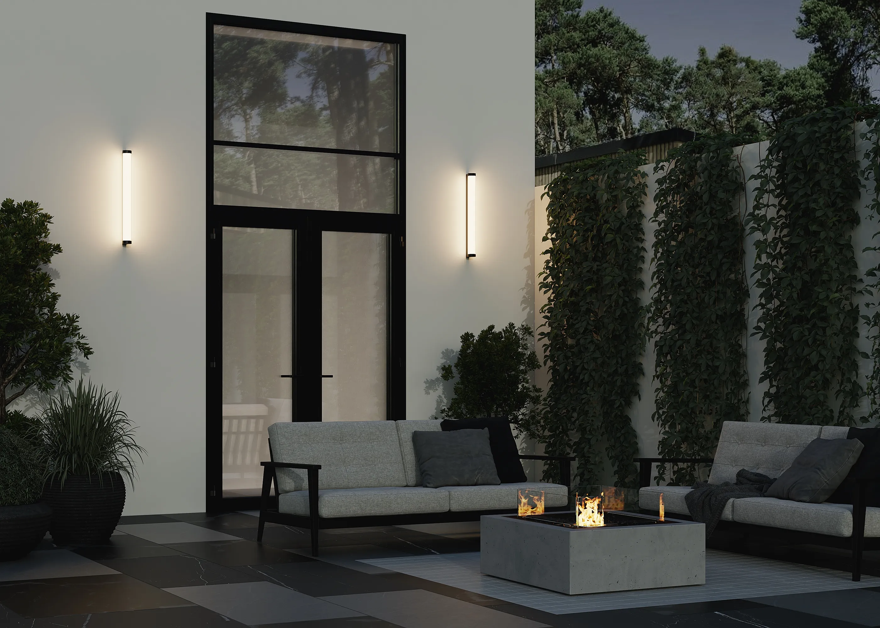 картинка Настенный светильник (бра) Outdoor O482WL-L16B3K