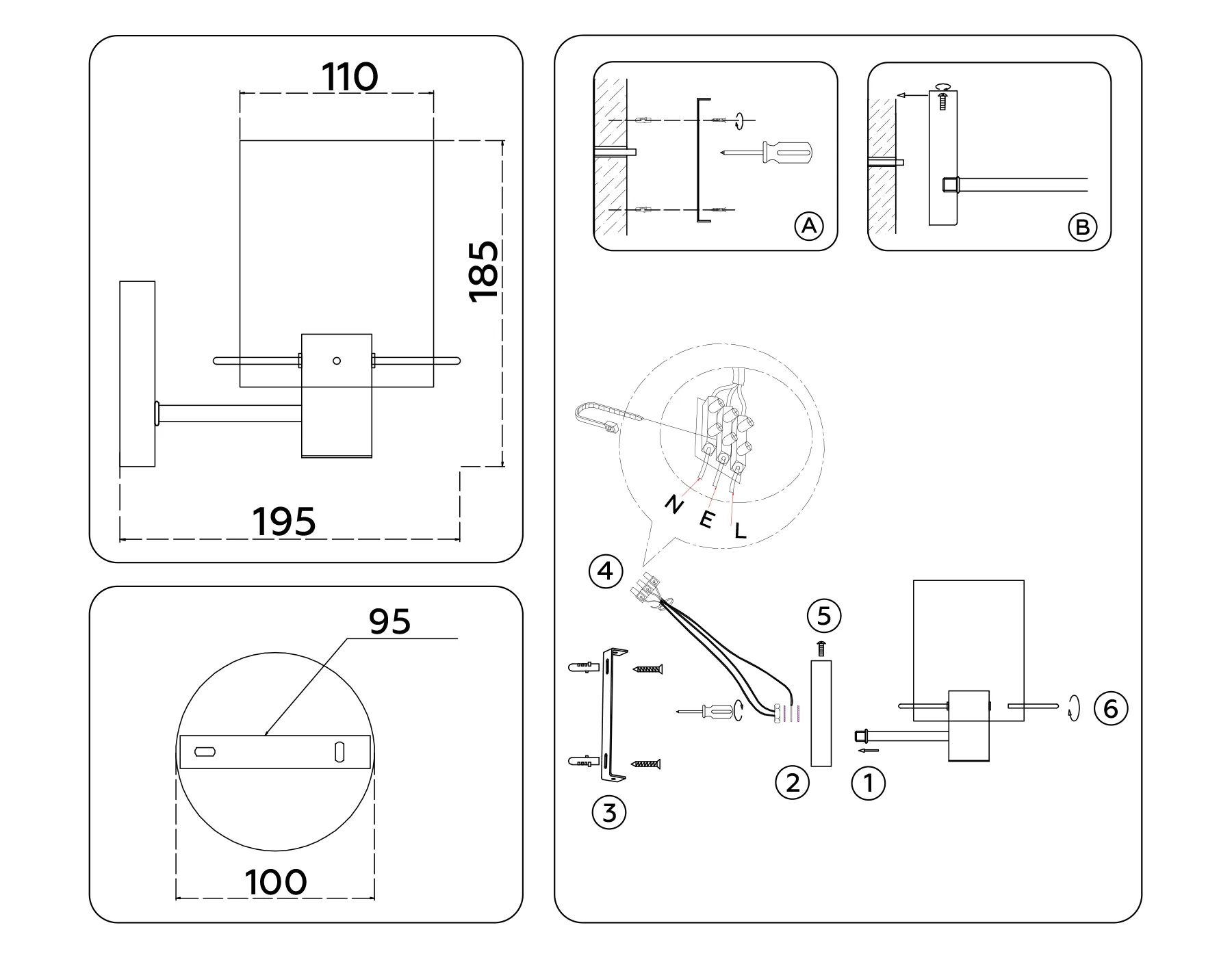 картинка Настенный светильник LH57045