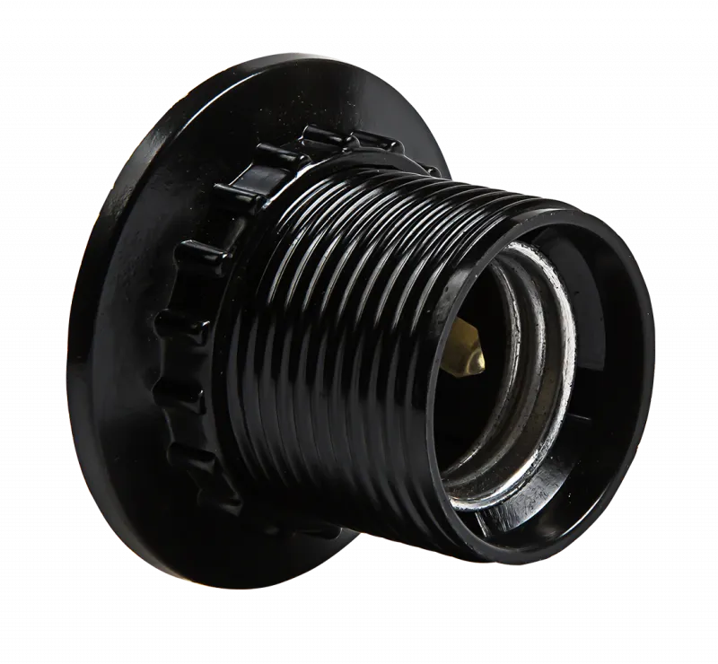 картинка Патрон Е27 Н12РП-01 Е27 карболитовый с прижимным кольцом IN HOME