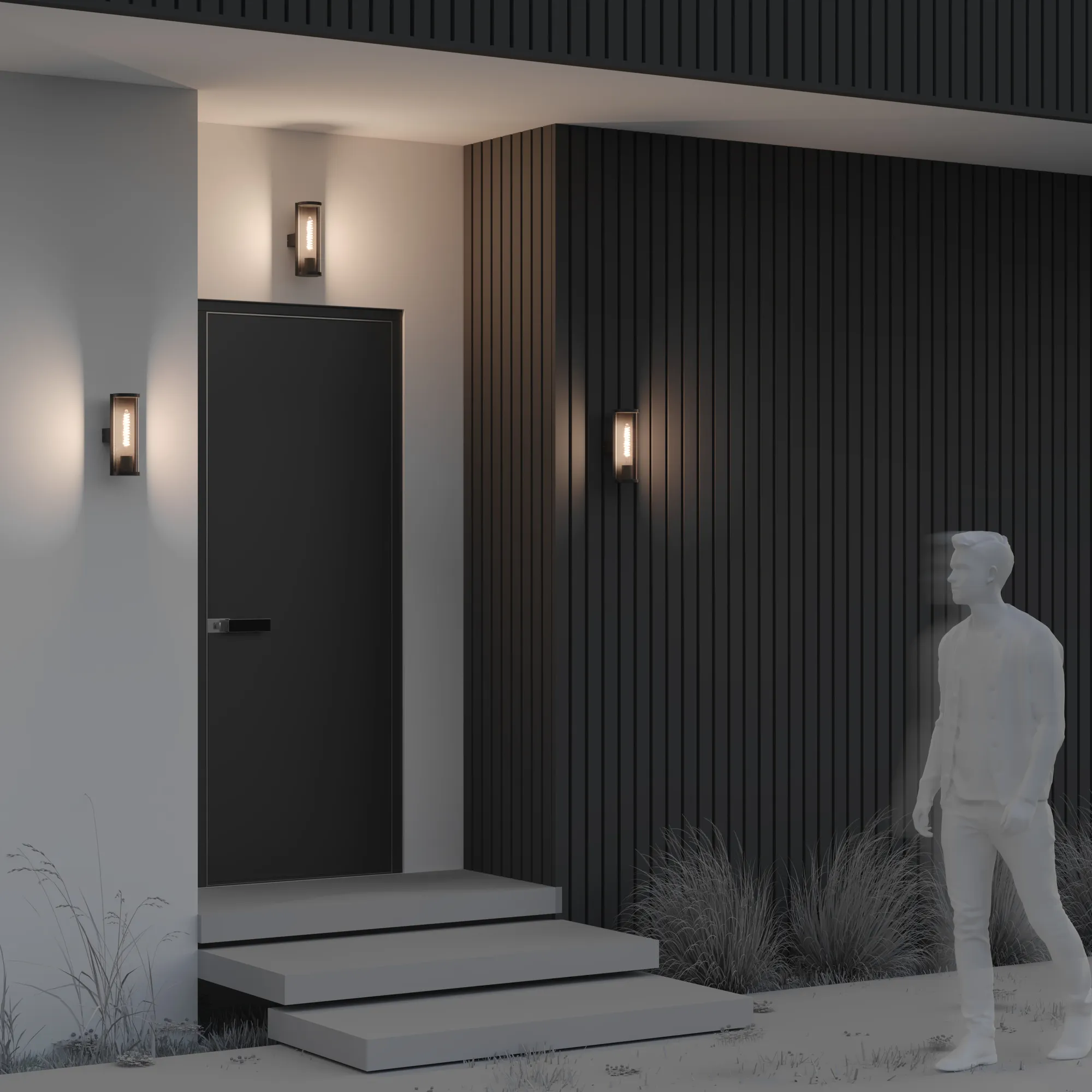 картинка Настенный светильник (бра) Outdoor O451WL-01GF