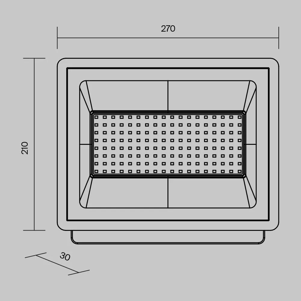 картинка Прожектор Outdoor FL001-L100B6K