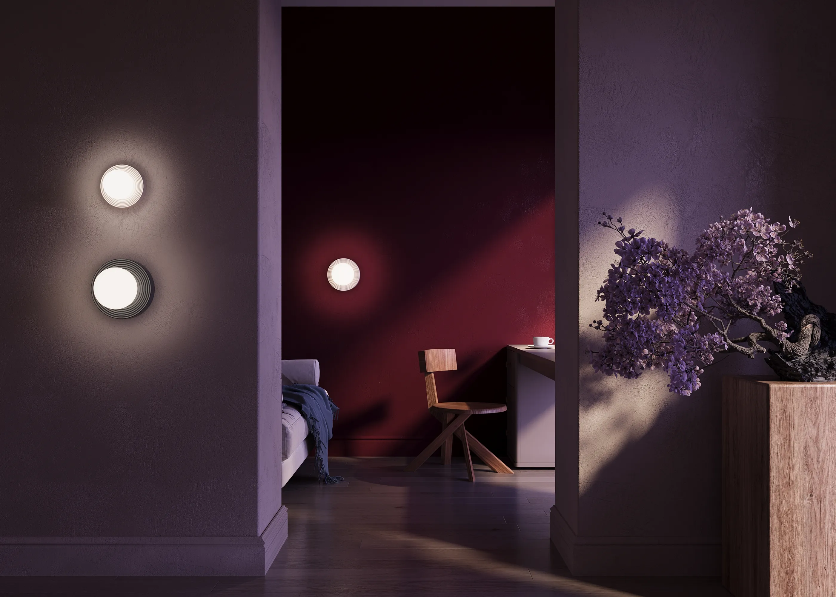 картинка Настенный светильник (бра) Maytoni MOD403WL-01BG