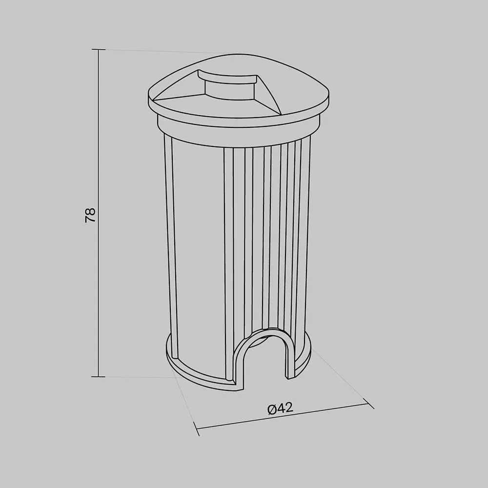 картинка Уличный встраиваемый светильник Outdoor O044DL-L1S3K