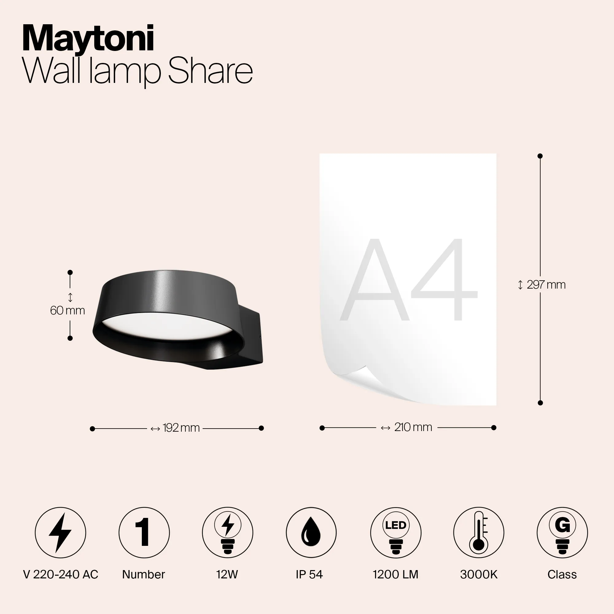 картинка Настенный светильник (бра) Outdoor O443WL-L12GF3K