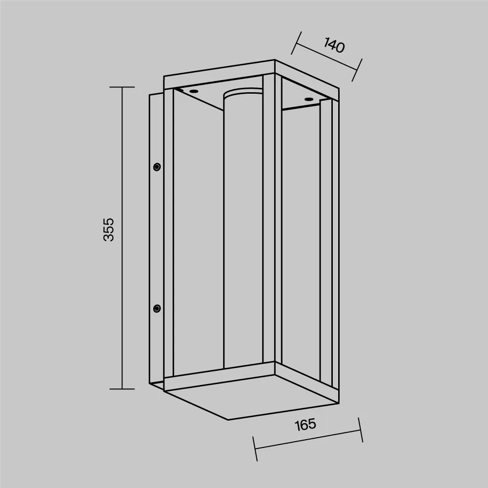 картинка Уличный настенный светильник Outdoor O480WL-L12B3K