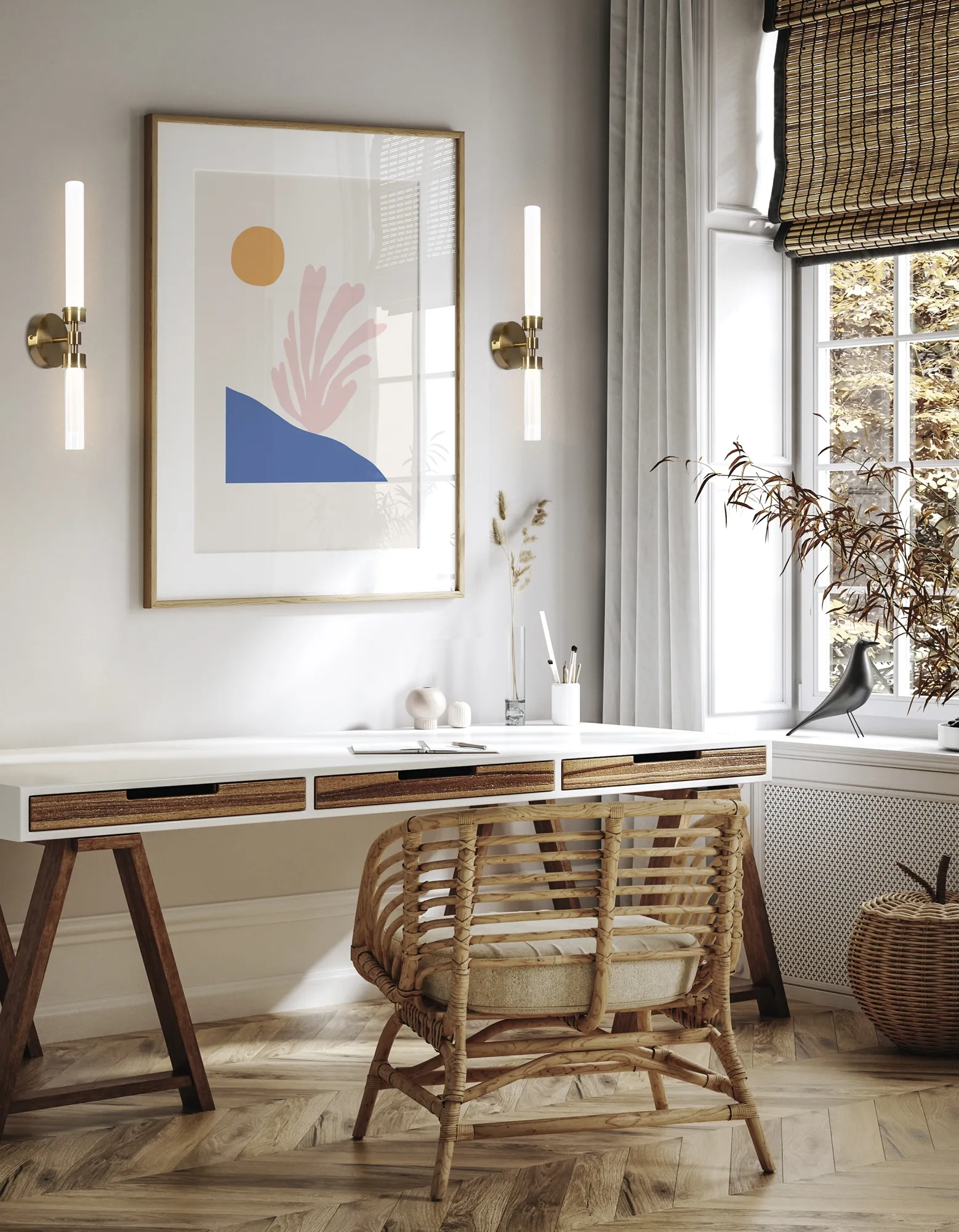 картинка Настенный светильник (бра) Maytoni MOD116WL-L7BS3K