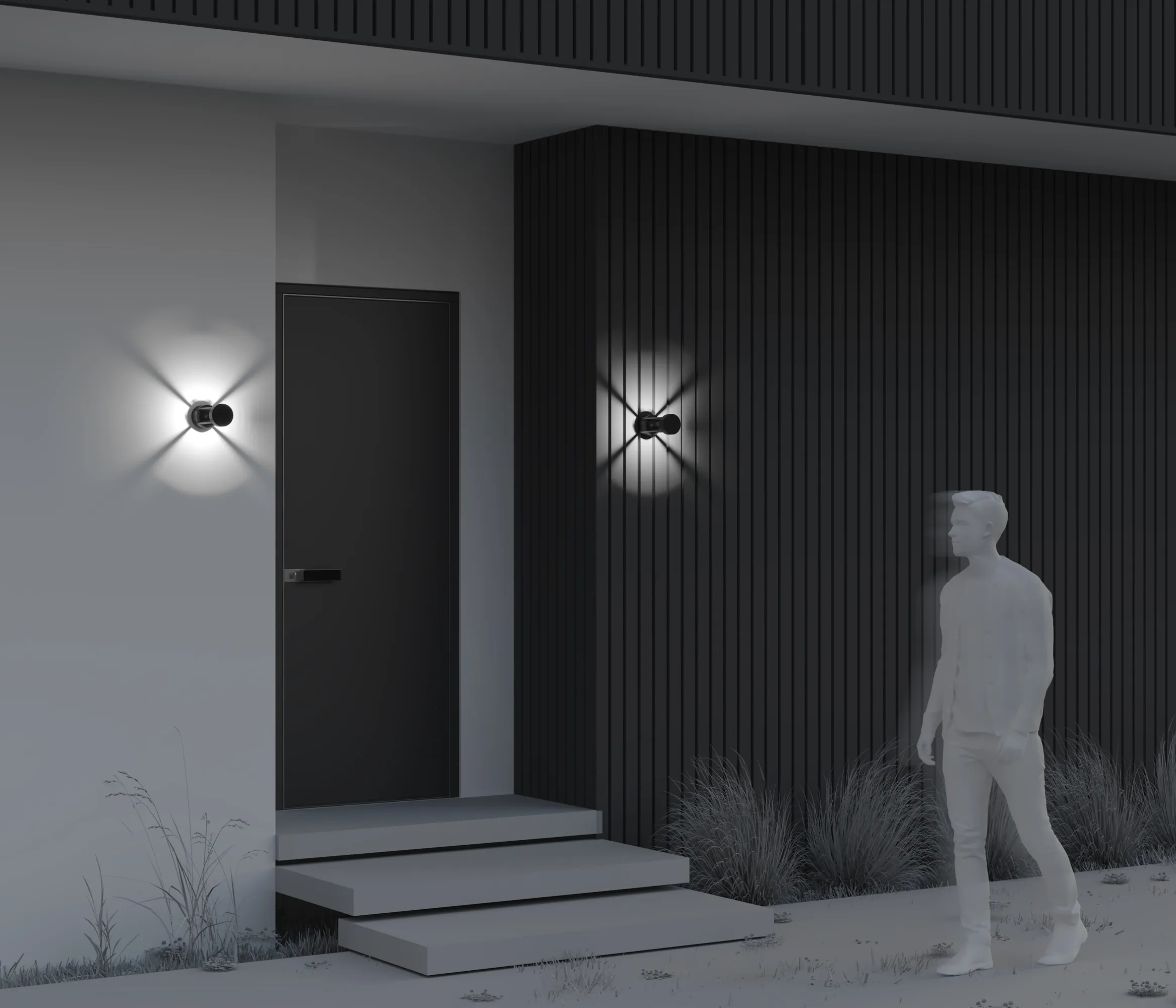 картинка Настенный светильник (бра) Outdoor O458WL-L9GF3K