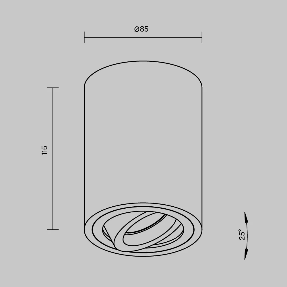 картинка Потолочный светильник Technical C016CL-01W