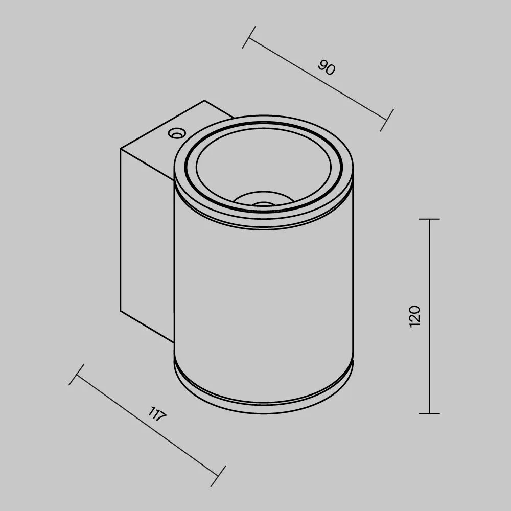 картинка Уличный настенный светильник Outdoor O303WL-L5W3K