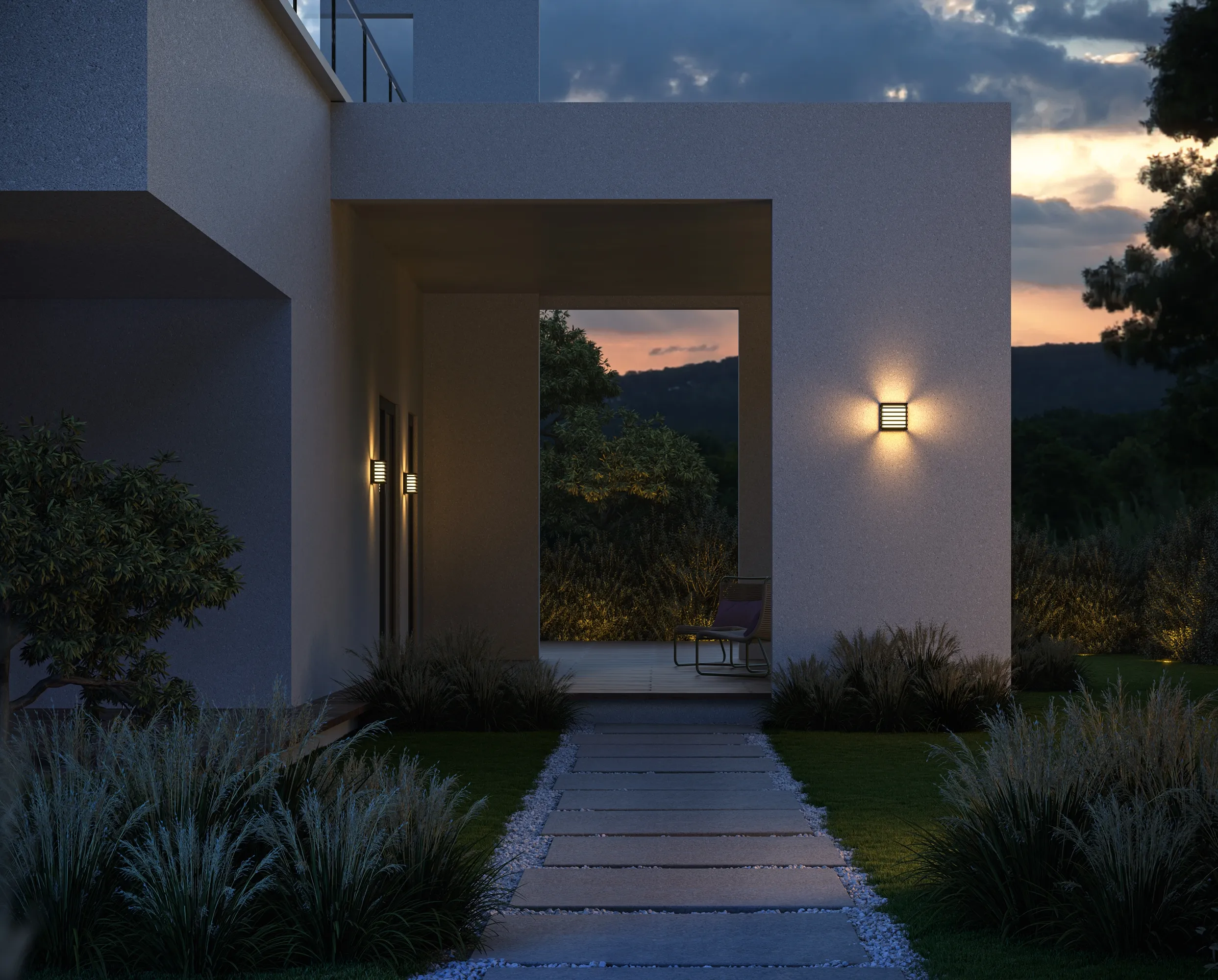 картинка Настенный светильник (бра) Outdoor O020WL-L10B3K