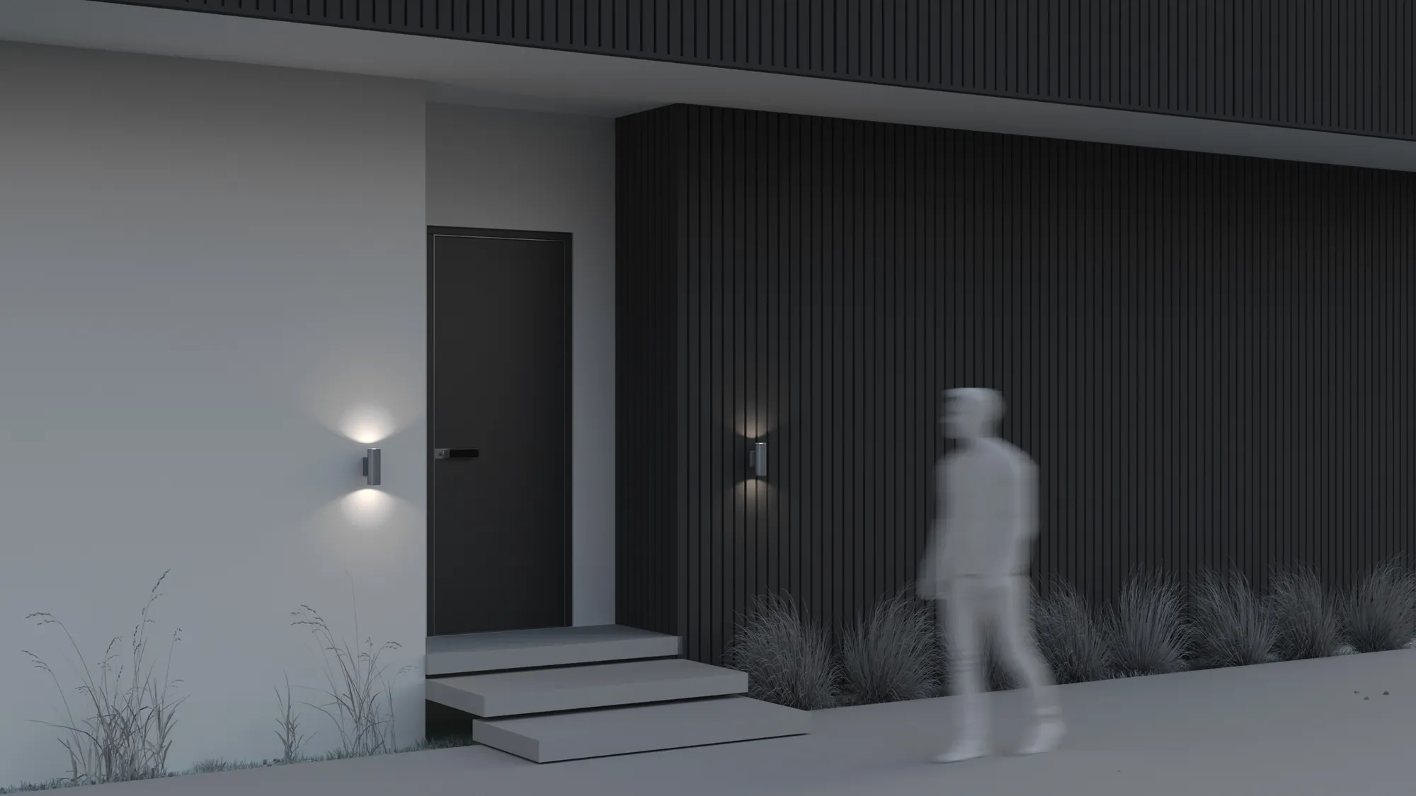 картинка Настенный светильник (бра) Outdoor O574WL-02GR