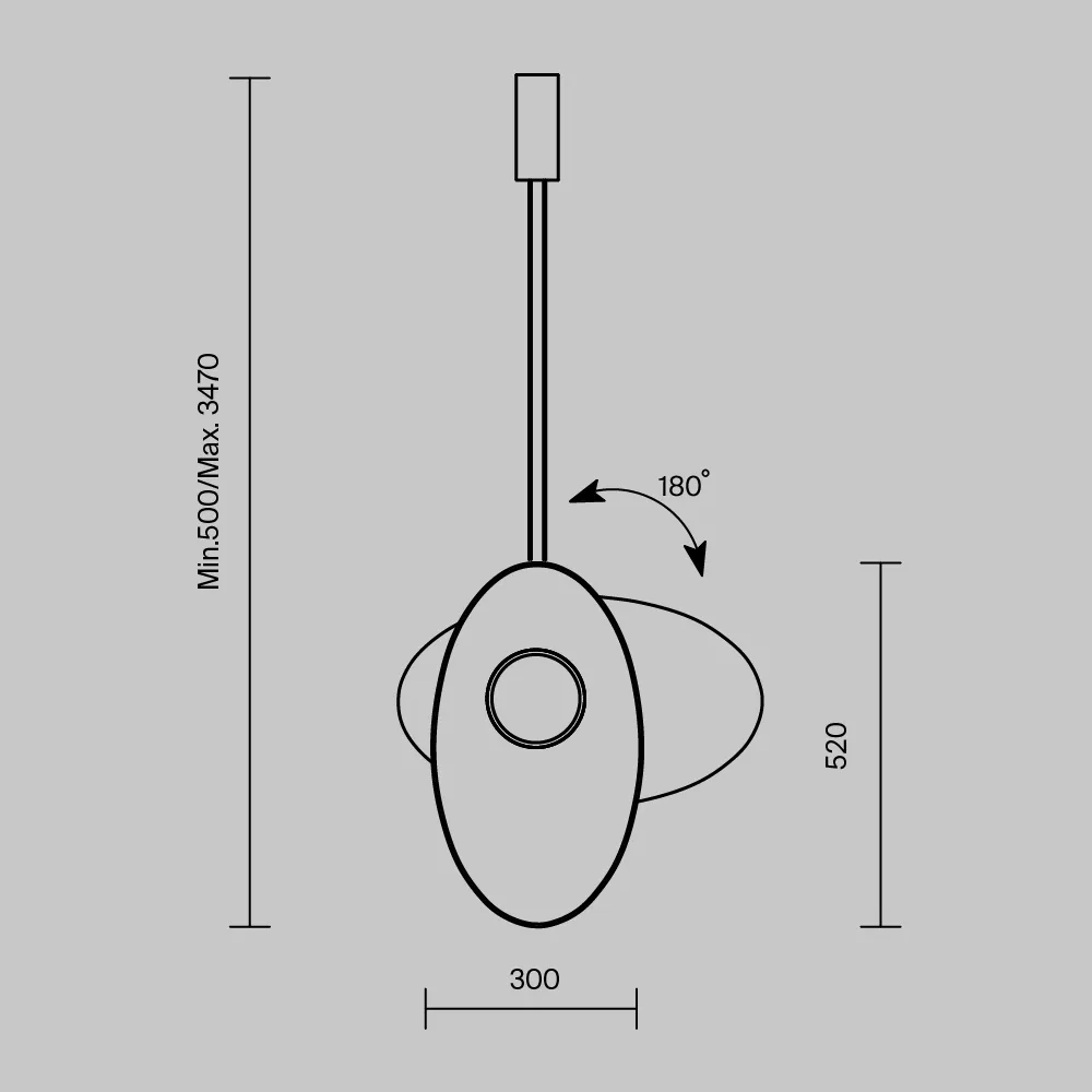 картинка Подвесной светильник Maytoni MOD396PL-L10GR3K