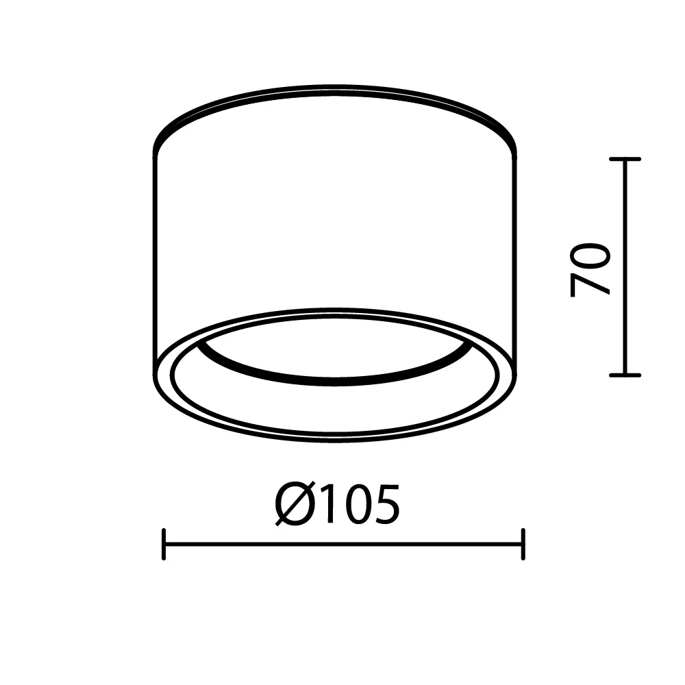 картинка Потолочный светильник Technical C090CL-10W3K-B