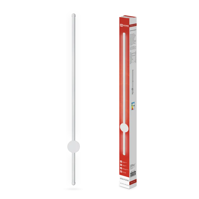 картинка Светильник светодиодный ESTETIKA ART-100B-40WH 20Вт 230В 4000K 1400Лм 1000х60x98 белый IN HOME