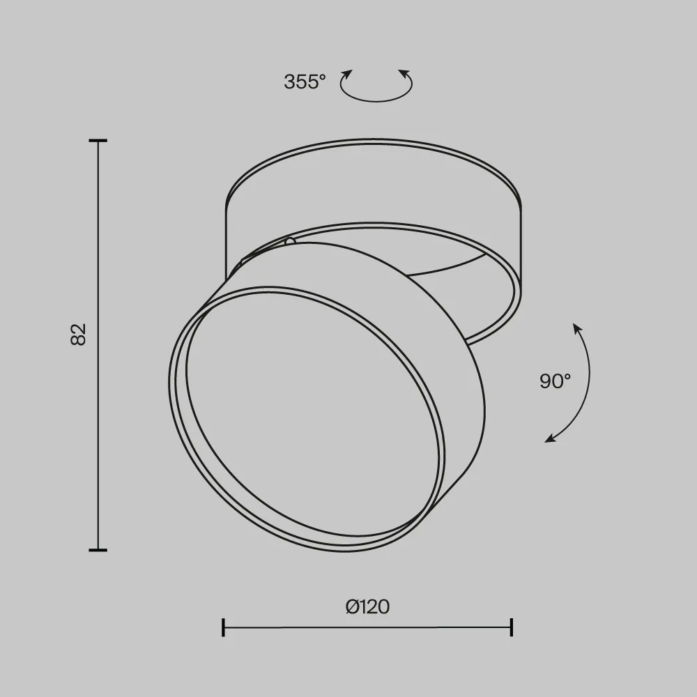 картинка Потолочный светильник Technical C024CL-18W4K-W-1