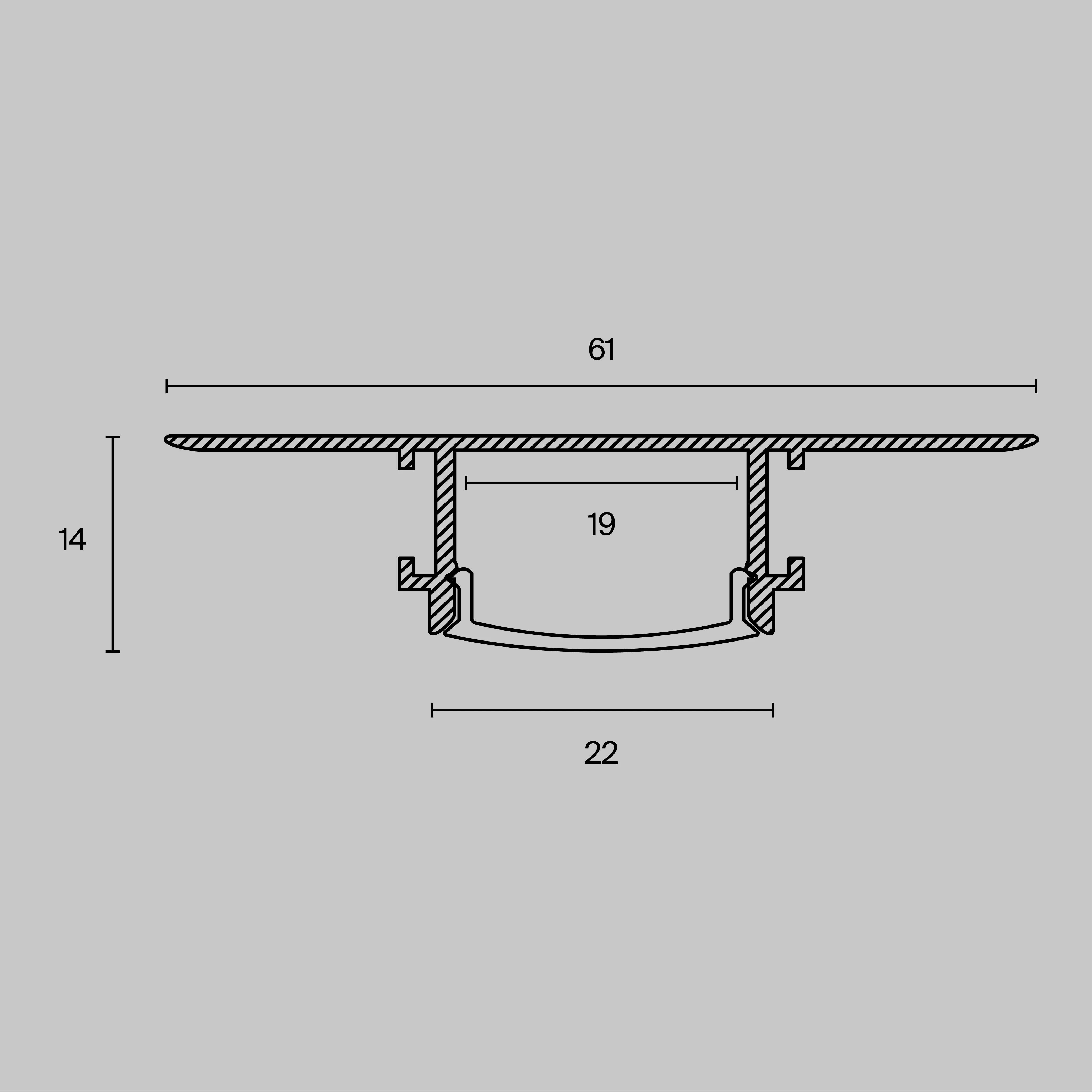 картинка Профиль Led Strip ALM-6114-S-2M