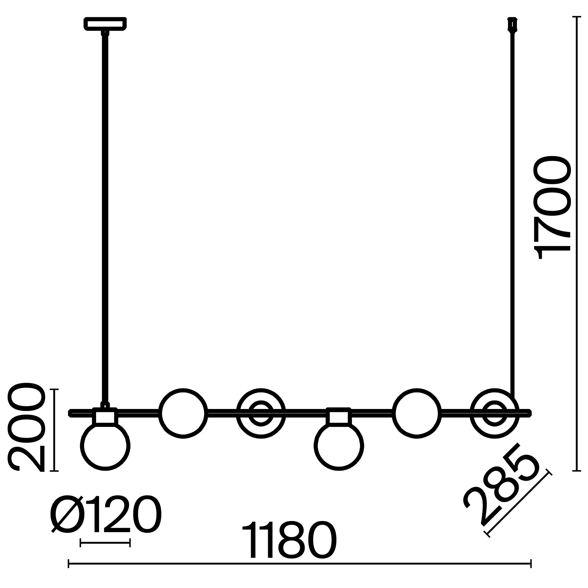 картинка Подвесной светильник Freya FR5232PL-06B