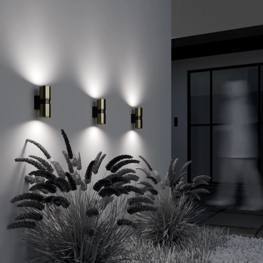 картинка Настенный светильник (бра) Outdoor O582WL-02BS